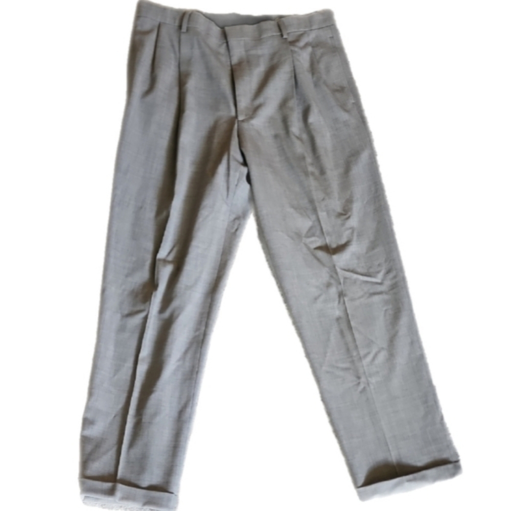 Eddie Bauer Gray Dress Pants Tailored Straight Leg